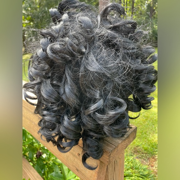 Pretty Black full of curls wig. I didn’t want to brush out the curls. - Picture 3 of 4